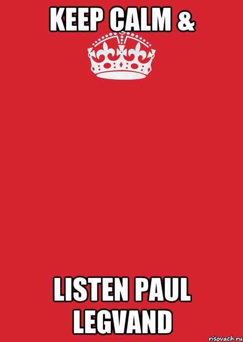 Keep calm & Listen Paul Legvand, Комикс Keep Calm 3