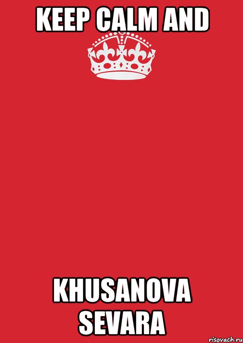 KEEP CALM and Khusanova Sevara, Комикс Keep Calm 3