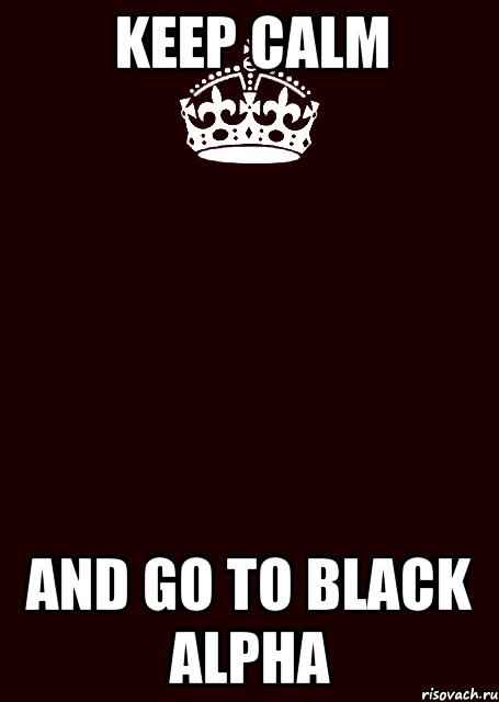 Keep calm and go to black alpha, Комикс keep calm