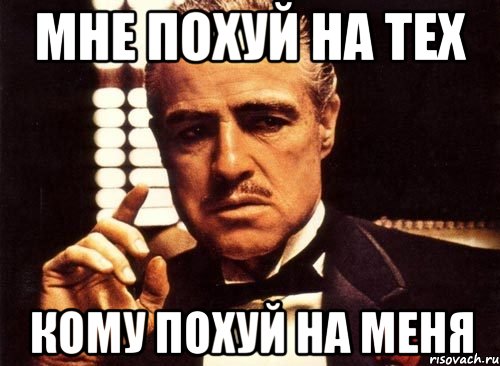 мне похуй на тех кому похуй на меня, Мем крестный отец