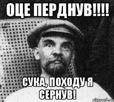 Оце перднув!!!! Сука, походу я сернув!, Мем   Ленин удивлен