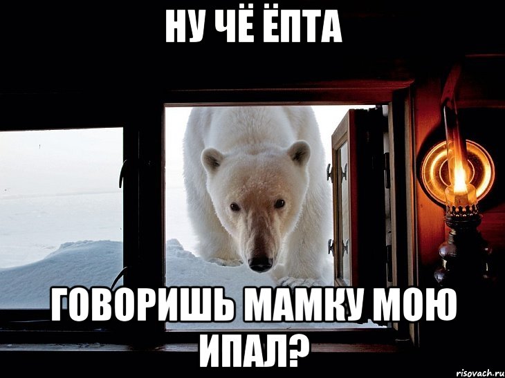 ну чё ёпта говоришь мамку мою ипал?