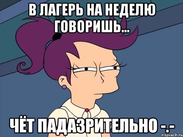 В лагерь на неделю говоришь... Чёт падазрительно -.-, Мем Мне кажется или (с Лилой)