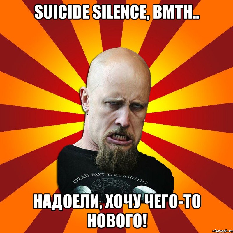 Suicide Silence, BMTH.. Надоели, хочу чего-то нового!, Мем Мое лицо когда