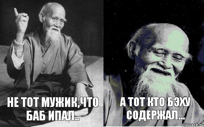 Не тот мужик,что баб ипал.. А тот кто бэху содержал..., Комикс Мудрец-монах (2 зоны)