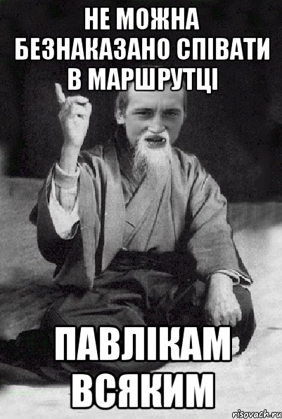 не можна безнаказано співати в маршрутці павлікам всяким, Мем Мудрий паца