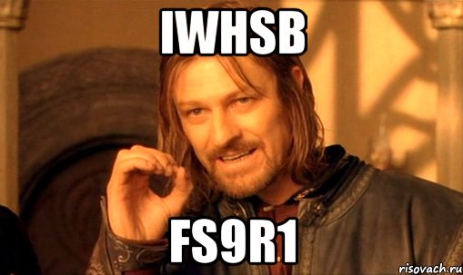 iWHSb Fs9R1, Мем Нельзя просто так взять и (Боромир мем)