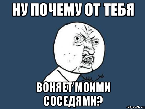 Ну почему от тебя Воняет моими соседями?, Мем Ну почему