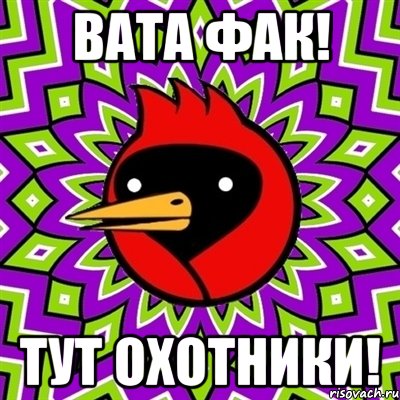 Вата Фак! Тут охотники!, Мем Омская птица