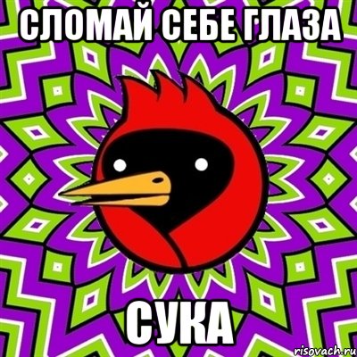 сломай себе глаза сука, Мем Омская птица