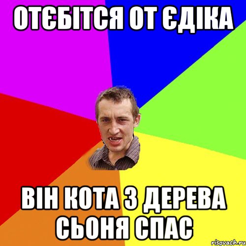 отєбітся от Єдіка він кота з дерева сьоня спас, Мем Чоткий паца