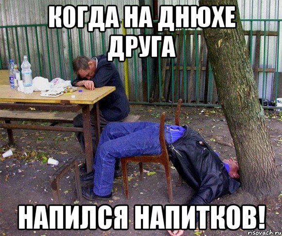 КОГДА НА ДНЮХЕ ДРУГА НАПИЛСЯ НАПИТКОВ!