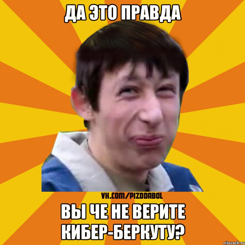 Да это правда Вы че не верите Кибер-Беркуту?, Мем Типичный врунишка