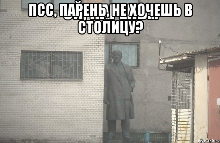 псс, парень, не хочешь в столицу? , Мем псс парень