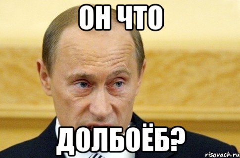 он что долбоёб?, Мем путин