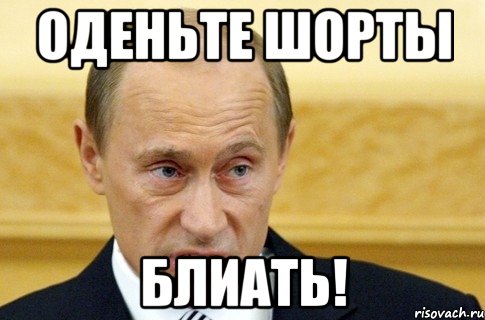 Оденьте ШОРТЫ БЛИАТЬ!, Мем путин