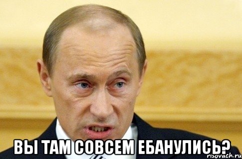  вы там совсем ебанулись?, Мем путин