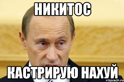 никитос кастрирую нахуй, Мем путин