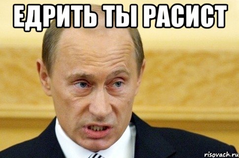 ЕДРИТЬ ТЫ РАСИСТ , Мем путин