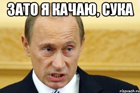 Зато Я качаю, сука , Мем путин