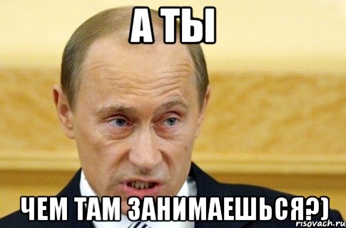 А ты чем там занимаешься?), Мем путин