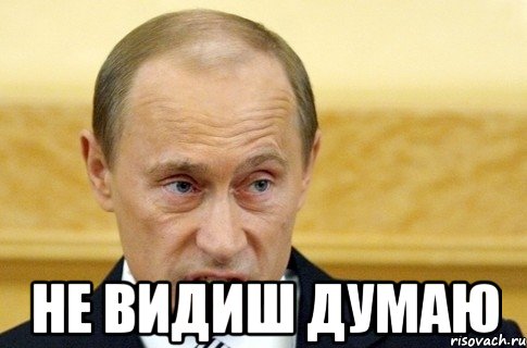  не видиш думаю, Мем путин