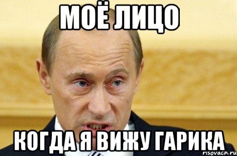 моё лицо когда я вижу Гарика, Мем путин