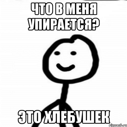 что в меня упирается? это Хлебушек, Мем Теребонька (Диб Хлебушек)