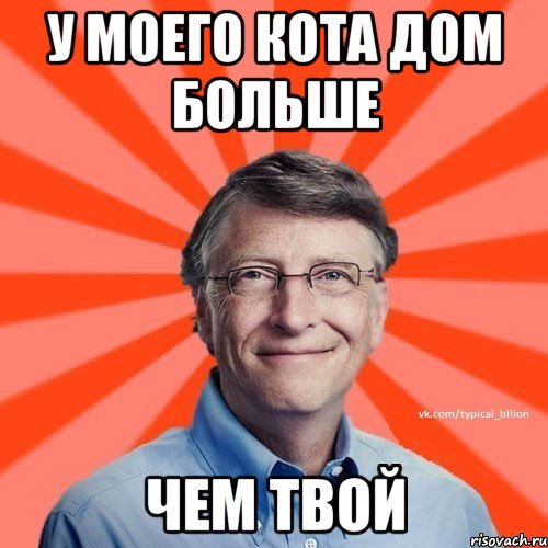 У моего кота дом больше чем твой, Мем Типичный Миллиардер (Билл Гейст)