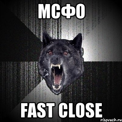 МСФО FAST CLOSE, Мем Сумасшедший волк