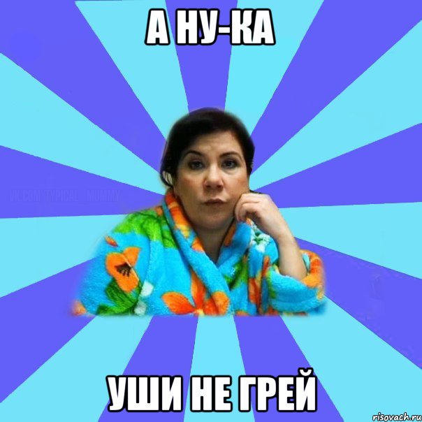 А НУ-КА УШИ НЕ ГРЕЙ, Мем типичная мама