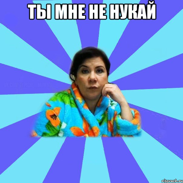 Ты мне не нукай , Мем типичная мама