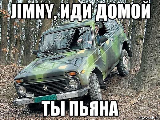 Jimny, иди домой ты пьяна, Мем типичный водитель ВАЗ-2121