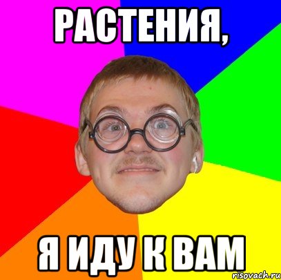 РАСТЕНИЯ, Я ИДУ К ВАМ, Мем Типичный ботан