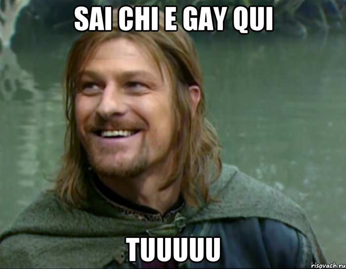 Sai chi e gay qui Tuuuuu, Мем Тролль Боромир