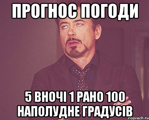 прогнос погоди 5 вночі 1 рано 100 наполудне градусів, Мем твое выражение лица