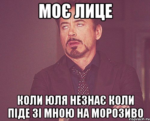 Моє лице коли Юля незнає коли піде зі мною на морозиво, Мем твое выражение лица