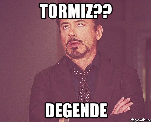 Tormiz?? Degende, Мем твое выражение лица