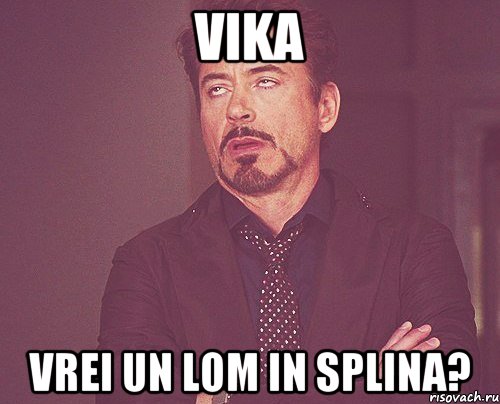 Vika vrei un lom in splina?, Мем твое выражение лица