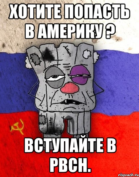 Хотите попасть в Америку ? Вступайте в РВСН.