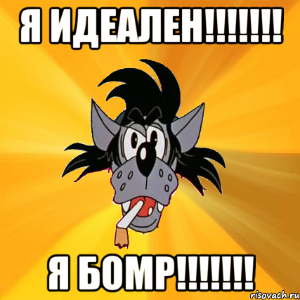 Я ИДЕАЛЕН!!!!!!! Я БОМР!!!!!!!, Мем Волк