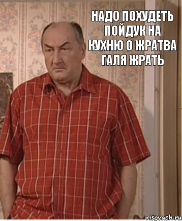 надо похудеть пойдук на кухню о жратва галя жрать, Комикс Николай Петрович Воронин