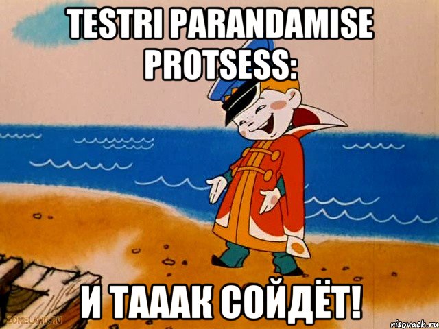 Testri parandamise protsess: И тааак сойдёт!, Мем вовка