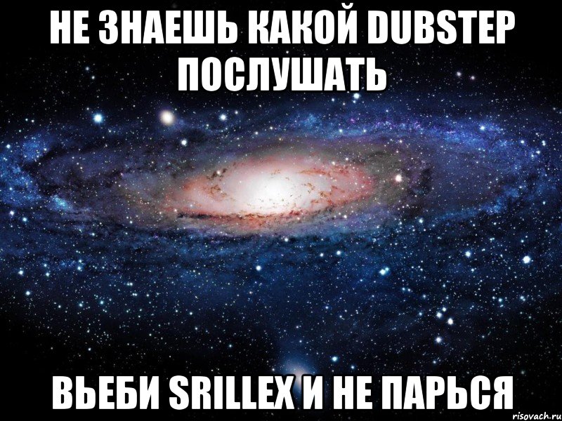 Не знаешь какой dubstep послушать вьеби Srillex и не парься, Мем Вселенная