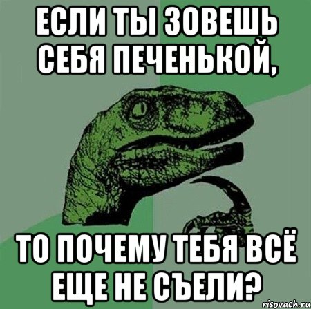 Если ты зовешь себя печенькой, То почему тебя всё еще не съели?, Мем Филосораптор