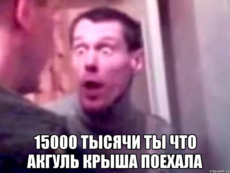  15000 тысячи ты что Акгуль крыша поехала, Мем Запили