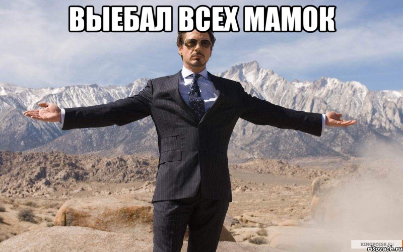 Выебал всех мамок , Мем железный человек