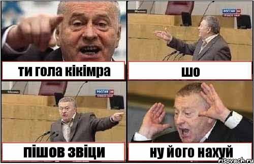 ти гола кікімра шо пішов звіци ну його нахуй, Комикс жиреновский