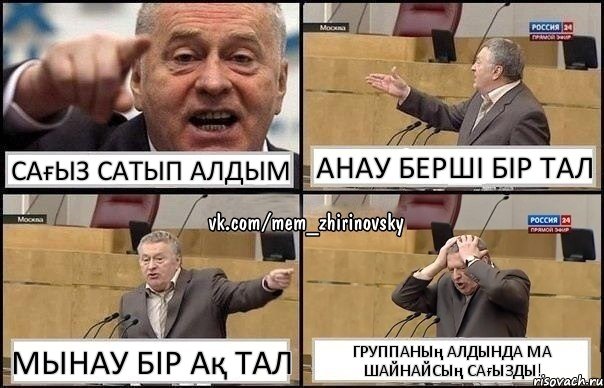 сағыз сатып алдым анау берші бір тал мынау бір ақ тал группаның алдында ма шайнайсың сағызды!, Комикс Жирик