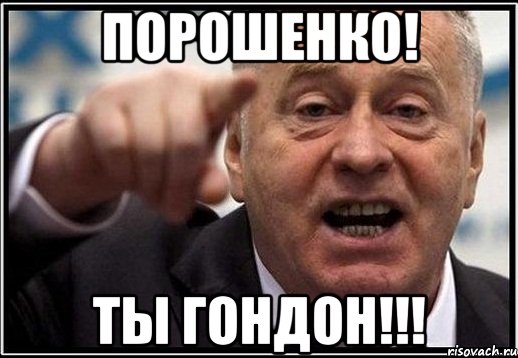 Порошенко! Ты гондон!!!, Мем жириновский ты